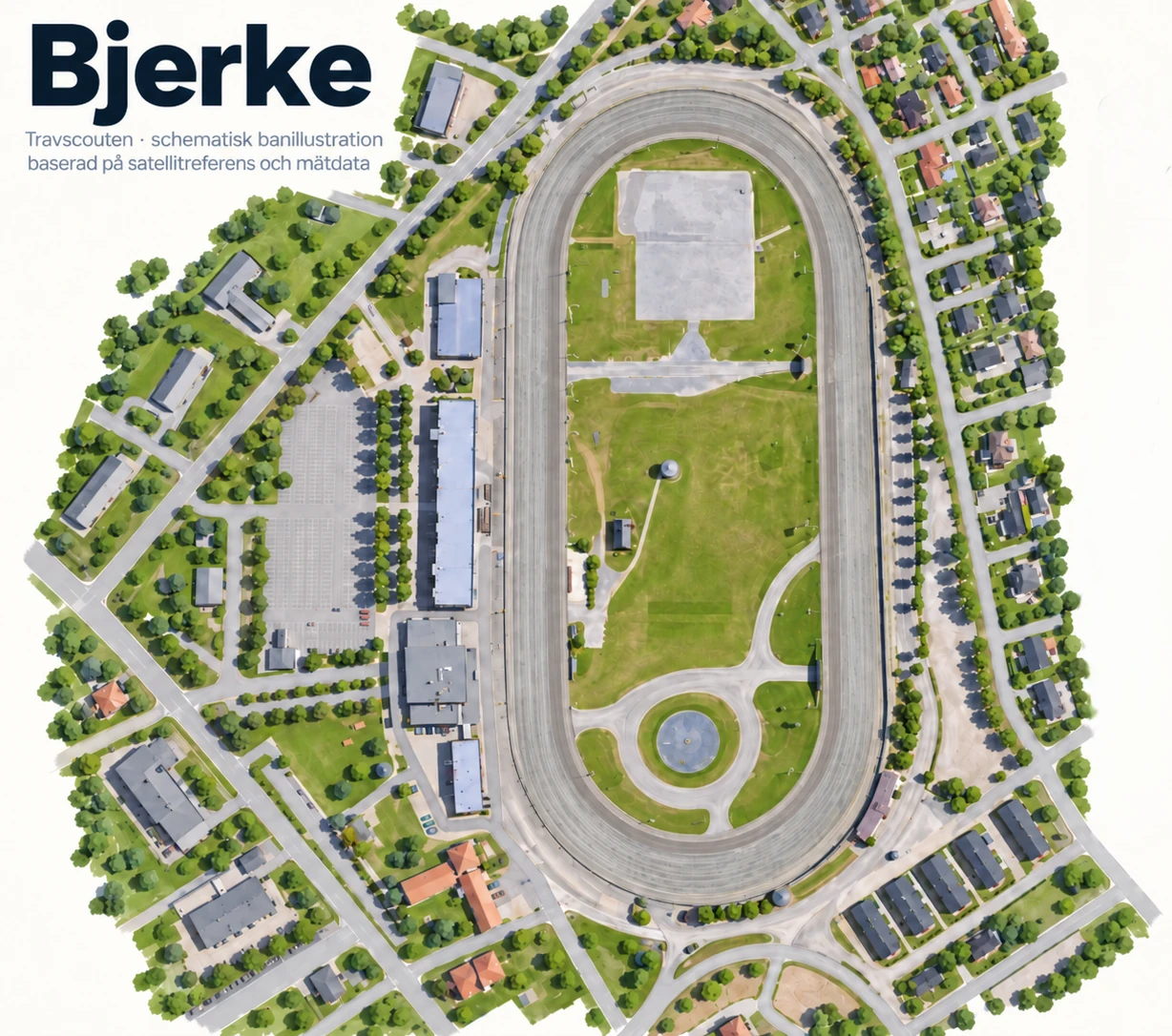 Banillustration för Bjerke